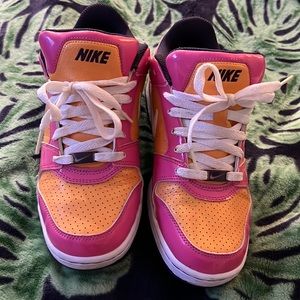 Nike dunks patent pink and orange